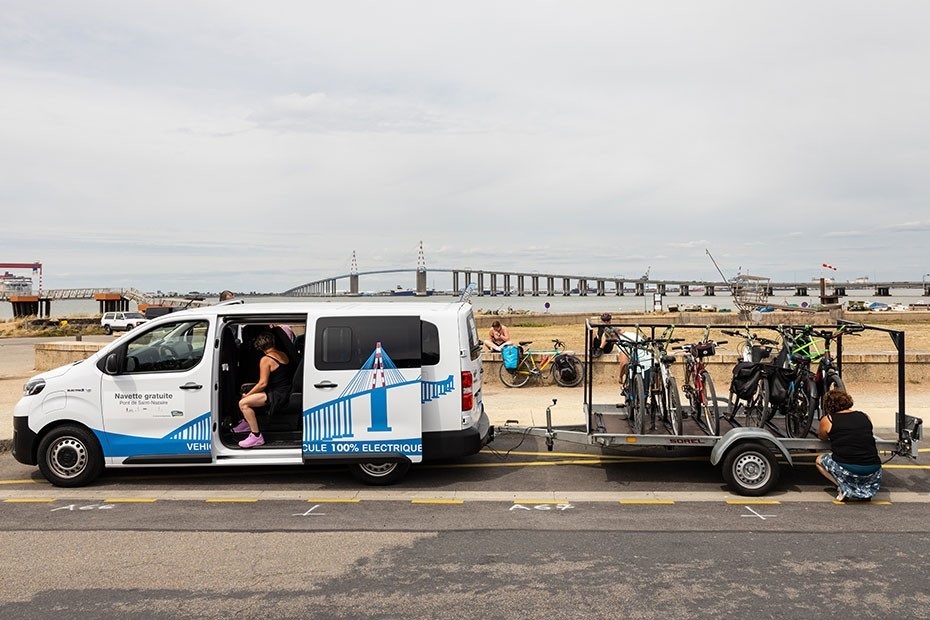 Navette vélo Pont de Saint-Nazaire
