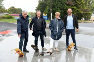 Inauguration du skatepark pour débutantes et débutants